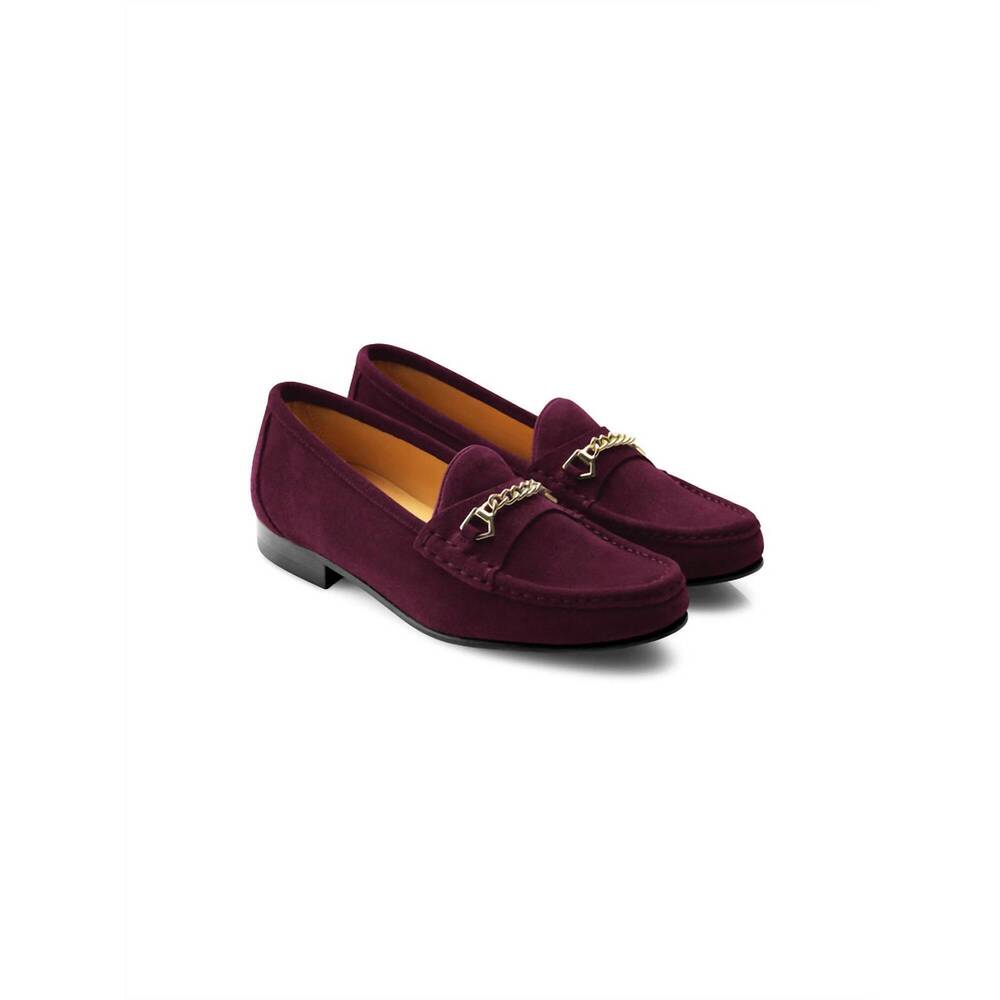 NEW FAIRFAX & FAVOR women's apsley loafer in elderberry
